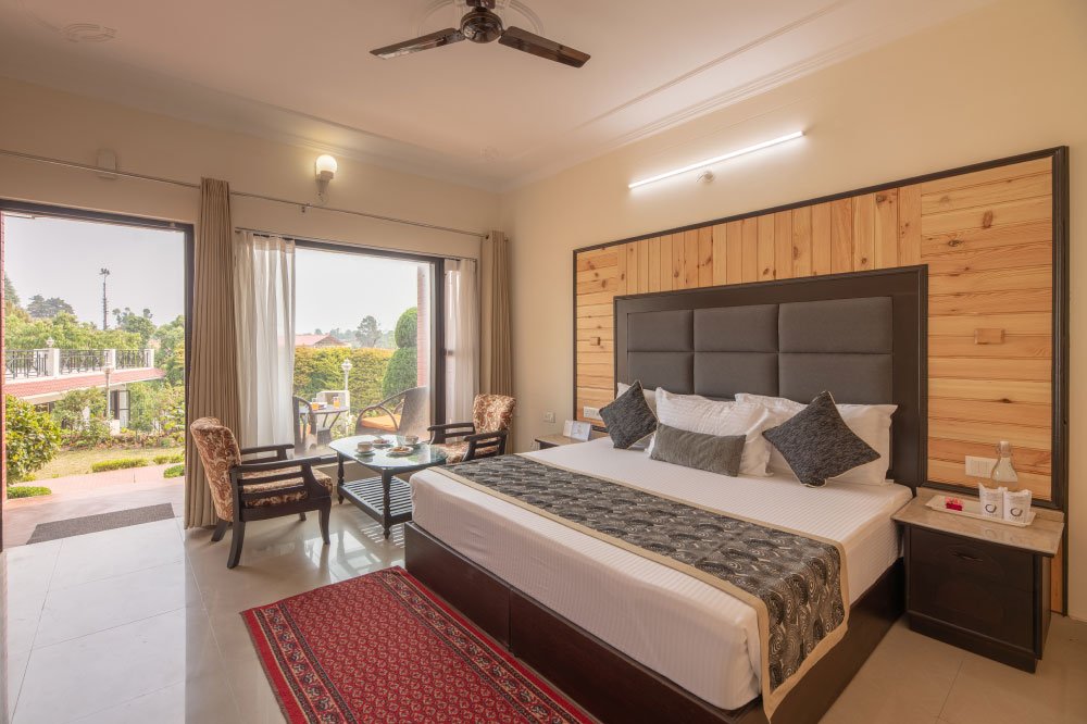 Sunset retreat at Ojaswi Himalayan Resort Mukteshwar with golden Himalayan views