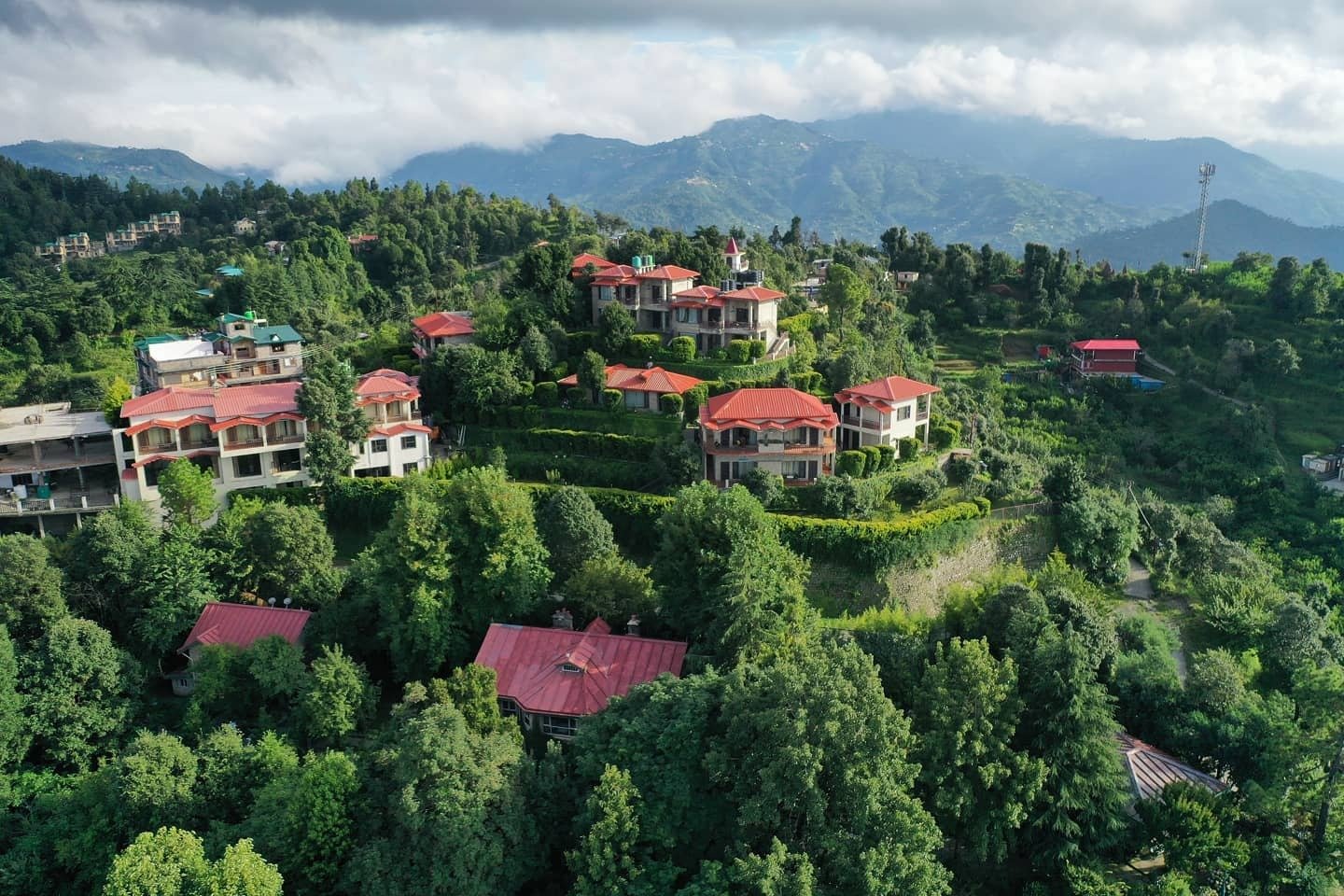 Magical Christmas celebration at Ojaswi Resort Mukteshwar, featuring festive decor and winter mountain holiday vibes.